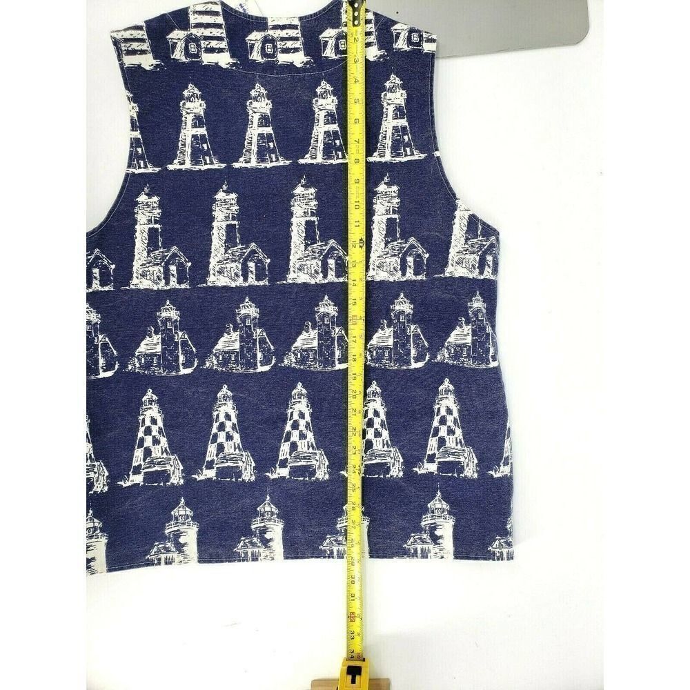 Michigan Rag Company Lighthouse Vest Blue Denim - Picture 11 of 12